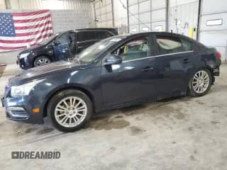 2015 Chevrolet Cruze ECO with VIN 1G1PH5SBXF7118665, listed as a Copart auction lot 59399835 with 182,933 mi miles and Salvage title. Bid and sale history available at DreamBid. Image 1.