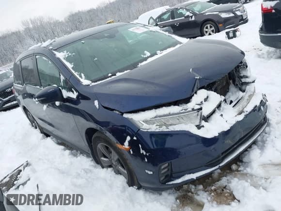 ✅ 2021 Honda Odyssey EX • VIN: 5FNRL6H56MB028779 • Lot: 43796865. Listed on IAAI with 299,640 mi. Free auction sales archive from the USA and detailed vehicle history report at DreamBid. Image 1.