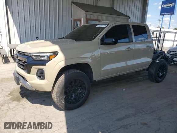 ✅ 2023 Chevrolet Colorado 4WD Z71 • VIN: 1GCPTDEK5P1219077 • Lot: 71033785. Listed on Copart with 20,270 mi. Free auction sales archive from the USA and detailed vehicle history report at DreamBid. Image 1.