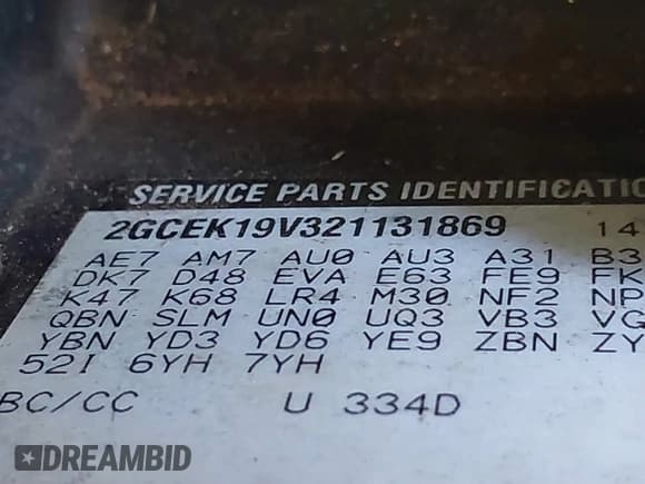 ✅ 2002 Chevrolet Silverado 1500 LS • VIN: 2GCEK19V321131869 • Lot: 43578823. Listed on IAAI with 287,316 mi. Free auction sales archive from the USA and detailed vehicle history report at DreamBid. Image 9.