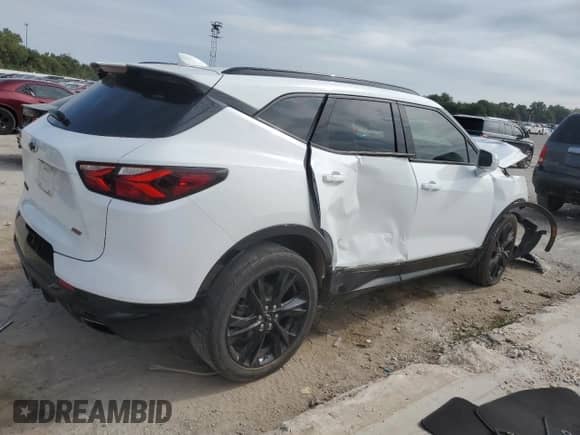2020 Chevrolet Blazer RS with VIN 3GNKBERS7LS543273, listed as a Copart auction lot 68620344 with 68,186 mi miles and Salvage title. Bid and sale history available at DreamBid. Image 3.