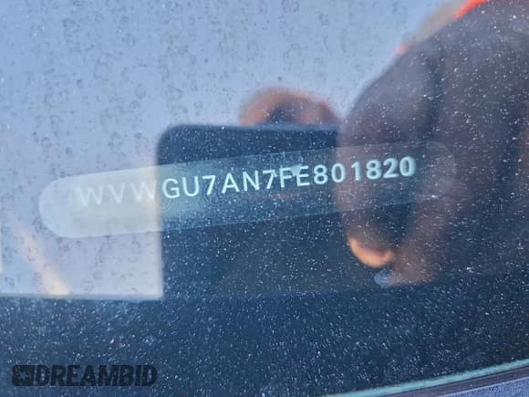 ✅ 2015 Volkswagen CC Executive • VIN: WVWGU7AN7FE801820 • Lot: 95620465. Listed on Copart with 114,439 mi. Free auction sales archive from the USA and detailed vehicle history report at DreamBid. Image 12.