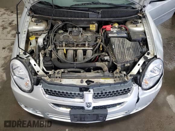 2005 Dodge Neon SXT with VIN 1B3ES56C55D139671, listed as a Copart auction lot 46608485 with 62,595 mi miles and Salvage title. Bid and sale history available at DreamBid. Image 11.