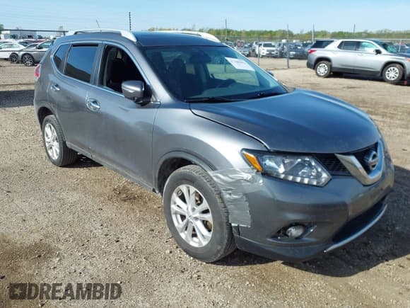 ✅ 2015 Nissan Rogue SV • VIN: 5N1AT2MT3FC905234 • Лот: 42105991. Опубликован ранее на IAAI с пробегом 154 617 миль. Бесплатный доступ к архиву аукционных продаж из США и подробный отчёт об истории автомобиля на DreamBid. Изображение 1.