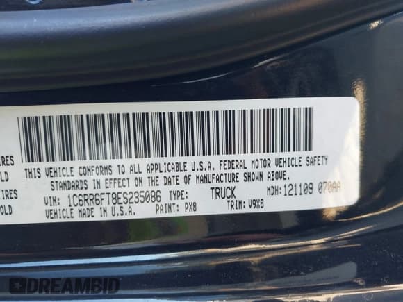 ✅ 2014 Ram 1500 Express • VIN: 1C6RR6FT8ES235086 • Lot: 43671888. Listed on IAAI with 255,279 mi. Free auction sales archive from the USA and detailed vehicle history report at DreamBid. Image 9.