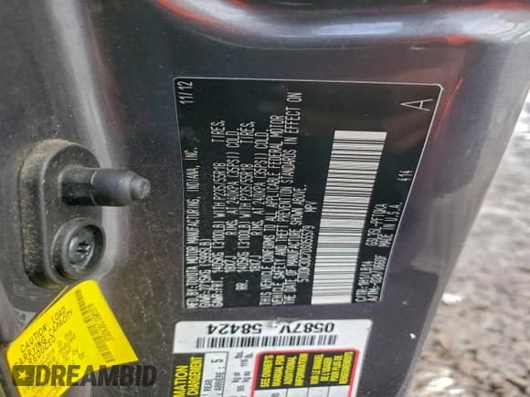 ✅ 2013 Toyota Sienna XLE • VIN: 5TDDK3DC7DS055579 • Лот: 94544765. Опубликован ранее на Copart с пробегом 194 015 миль. Бесплатный доступ к архиву аукционных продаж из США и подробный отчёт об истории автомобиля на DreamBid. Изображение 13.