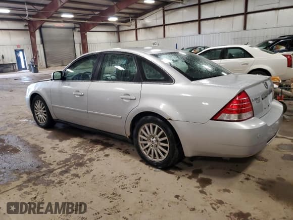 ✅ 2005 Mercury Montego Premier • VIN: 1MEFM42155G623736 • Лот: 59885225. Опубликован ранее на Copart с пробегом Не указан. Бесплатный доступ к архиву аукционных продаж из США и подробный отчёт об истории автомобиля на DreamBid. Изображение 2.