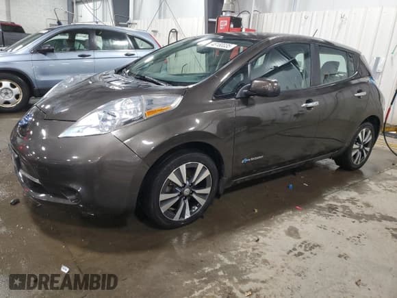✅ 2016 Nissan LEAF SL • VIN: 1N4BZ0CP3GC302114 • Lot: 48180035. Listed on Copart with 55,999 mi. Free auction sales archive from the USA and detailed vehicle history report at DreamBid. Image 1.