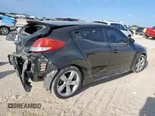 2015 Hyundai Veloster Turbo R-Spec with VIN KMHTC6AEXFU236430, listed as a Copart auction lot 81518105 with 53,779 mi miles and Salvage title. Bid and sale history available at DreamBid. Image 3.