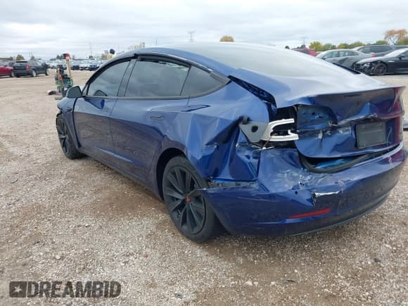 ✅ 2021 Tesla Model 3 Long Range • VIN: 5YJ3E1EB8MF853249 • Lot: 43505165. Listed on IAAI with 126,496 mi. Free auction sales archive from the USA and detailed vehicle history report at DreamBid. Image 3.