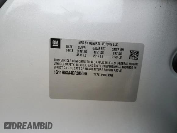 ✅ 2013 Chevrolet Malibu LTZ • VIN: 1G11H5SA4DF286656 • Lot: 80499245. Wystawiony na Copart z przebiegiem 140 978 mil. Bezpłatny archiwum sprzedaży aukcyjnych z USA i szczegółowy raport historii pojazdu na DreamBid. Zdjęcie 12.