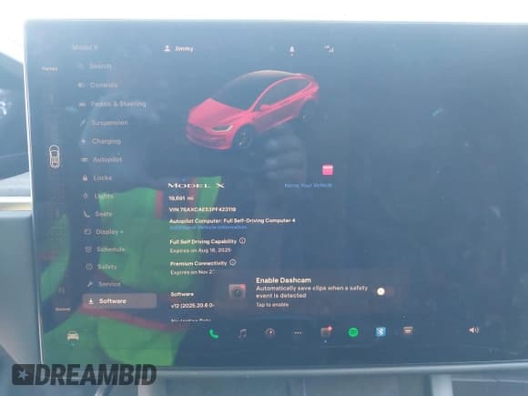 ✅ 2023 Tesla Model X • VIN: 7SAXCAE53PF423119 • Лот: 42811814. Опубликован ранее на IAAI с пробегом 19 691 миль. Бесплатный доступ к архиву аукционных продаж из США и подробный отчёт об истории автомобиля на DreamBid. Изображение 7.