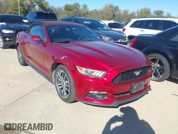 ✅ 2016 Ford Mustang EcoBoost Premium • VIN: 1FATP8UH9G5231523 • Lot: 43578540. Listed on IAAI with 132,335 mi. Free auction sales archive from the USA and detailed vehicle history report at DreamBid. Image 1.