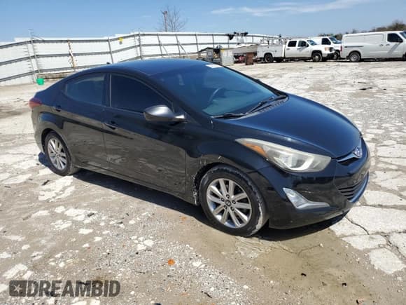 ✅ 2014 Hyundai Elantra SE • VIN: 5NPDH4AE2EH457415 • Lot: 92890585. Listed on Copart with 96,060 mi. Free auction sales archive from the USA and detailed vehicle history report at DreamBid. Image 4.