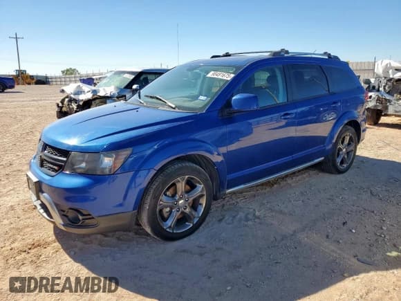 ✅ 2015 Dodge Journey Crossroad • VIN: 3C4PDCGG1FT566106 • Lot: 90481675. Listed on Copart with 142,790 mi. Free auction sales archive from the USA and detailed vehicle history report at DreamBid. Image 1.