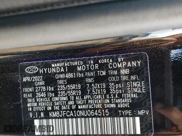 ✅ 2022 Hyundai Tucson SEL Convenience • VIN: KM8JFCA10NU064515 • Lot: 66120654. Wystawiony na Copart z przebiegiem 21 548 mil. Bezpłatny archiwum sprzedaży aukcyjnych z USA i szczegółowy raport historii pojazdu na DreamBid. Zdjęcie 13.