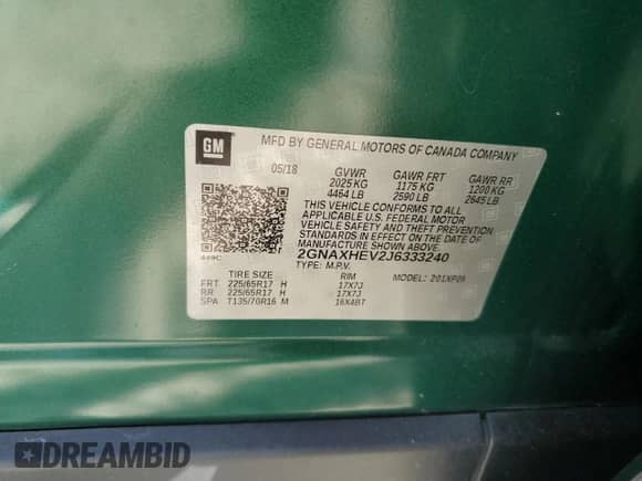 ✅ 2018 Chevrolet Equinox LS • VIN: 2GNAXHEV2J6333240 • Lot: 90414845. Wystawiony na Copart z przebiegiem 102 656 mil mil. Skorzystaj z bezpłatnego archiwum sprzedaży aukcyjnych z USA i zobacz szczegółowy raport historii pojazdu na DreamBid. Zdjęcie 13.