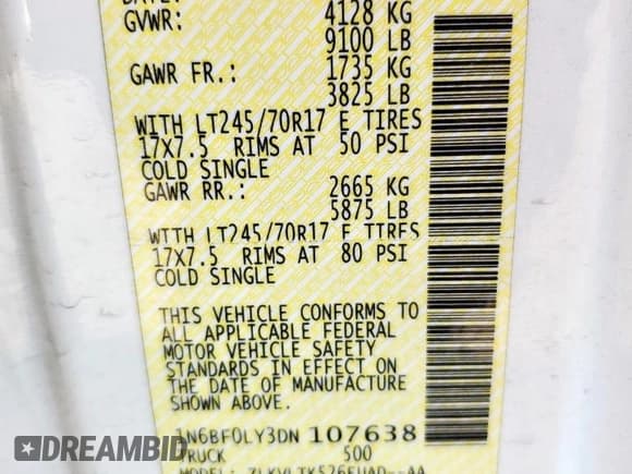 ✅ 2013 Nissan NV SV • VIN: 1N6BF0LY3DN107638 • Lot: 68720995. Listed on Copart with 38,685 mi. Free auction sales archive from the USA and detailed vehicle history report at DreamBid. Image 13.