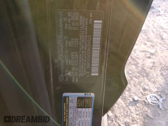 2010 Hyundai Santa Fe SE с VIN 5NMSHDAGXAH354520, выставлен на аукционе Copart как лот 74907434 с пробегом 251 936 миль миль и Списание • Salvage title. История ставок и продаж доступна на DreamBid. Изображение 15.