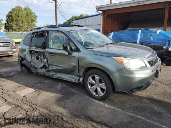 2015 Subaru Forester Premium with VIN JF2SJADC9FH455599, listed as a Copart auction lot 66119815 with 189,755 mi miles and Salvage title. Bid and sale history available at DreamBid. Image 4.