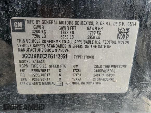 ✅ 2015 Chevrolet Silverado 1500 LT • VIN: 3GCUKREC3FG113951 • Лот: 47480714. Опубликован ранее на Copart с пробегом 130 151 миль. Бесплатный доступ к архиву аукционных продаж из США и подробный отчёт об истории автомобиля на DreamBid. Изображение 13.