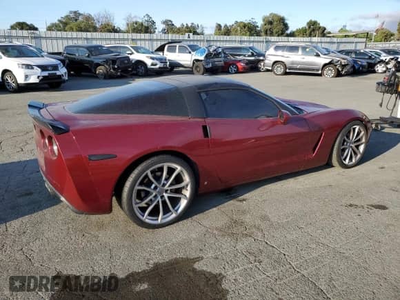 2007 Chevrolet Corvette with VIN 1G1YY26U375124481, listed as a Copart auction lot 61245874 with 68,312 mi miles and Salvage title. Bid and sale history available at DreamBid. Image 3.