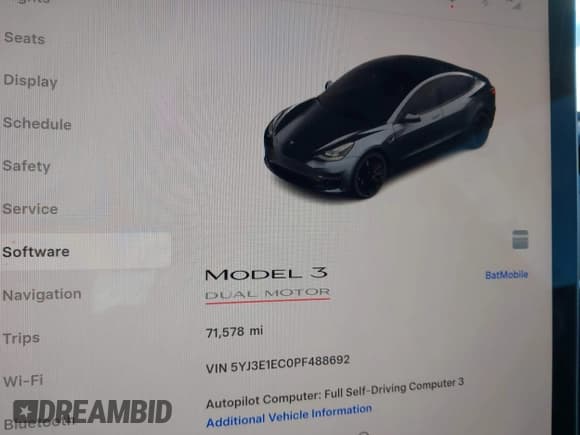 ✅ 2023 Tesla Model 3 Performance • VIN: 5YJ3E1EC0PF488692 • Lot: 43686025. Wystawiony na IAAI z przebiegiem 71 578 mil. Bezpłatny archiwum sprzedaży aukcyjnych z USA i szczegółowy raport historii pojazdu na DreamBid. Zdjęcie 18.