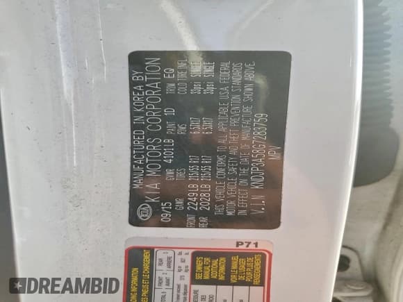 ✅ 2016 Kia Soul + • VIN: KNDJP3A58G7283759 • Лот: 94045765. Опубликован ранее на Copart с пробегом 120 696 миль. Бесплатный доступ к архиву аукционных продаж из США и подробный отчёт об истории автомобиля на DreamBid. Изображение 12.