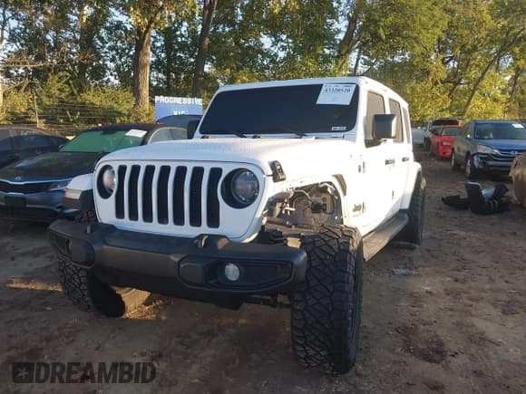 ✅ 2021 Jeep Wrangler Unlimited Sahara • VIN: 1C4HJXEG3MW782859 • Lot: 43320520. Listed on IAAI with 75,169 mi. Free auction sales archive from the USA and detailed vehicle history report at DreamBid. Image 20.