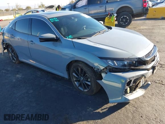 ✅ 2020 Honda Civic EX-L • VIN: SHHFK7H85LU405573 • Lot: 43588847. Listed on IAAI with 39,407 mi. Free auction sales archive from the USA and detailed vehicle history report at DreamBid. Image 1.