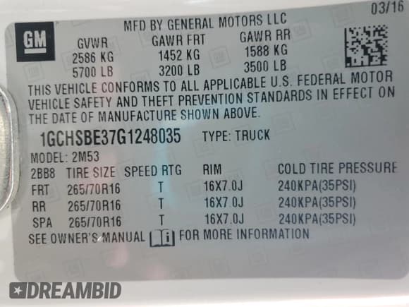 ✅ 2016 Chevrolet Colorado 2WD WT • VIN: 1GCHSBE37G1248035 • Лот: 50782255. Опубликован ранее на Copart с пробегом 17 865 миль. Бесплатный доступ к архиву аукционных продаж из США и подробный отчёт об истории автомобиля на DreamBid. Изображение 12.