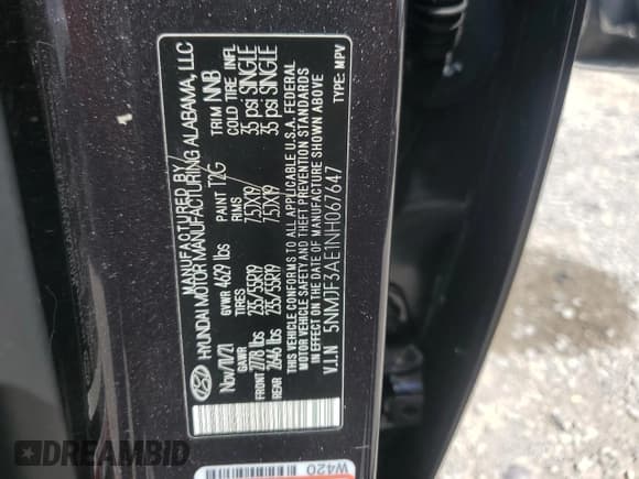 ✅ 2022 Hyundai Tucson SEL • VIN: 5NMJF3AE1NH067647 • Lot: 63680984. Wystawiony na Copart z przebiegiem 39 001 mil. Bezpłatny archiwum sprzedaży aukcyjnych z USA i szczegółowy raport historii pojazdu na DreamBid. Zdjęcie 12.