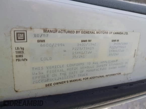 ✅ 1988 Chevrolet Chevy Van • VIN: 2GCEG25K4J4112747 • Лот: 42998571. Опубликован ранее на IAAI с пробегом 22 215 миль. Бесплатный доступ к архиву аукционных продаж из США и подробный отчёт об истории автомобиля на DreamBid. Изображение 9.