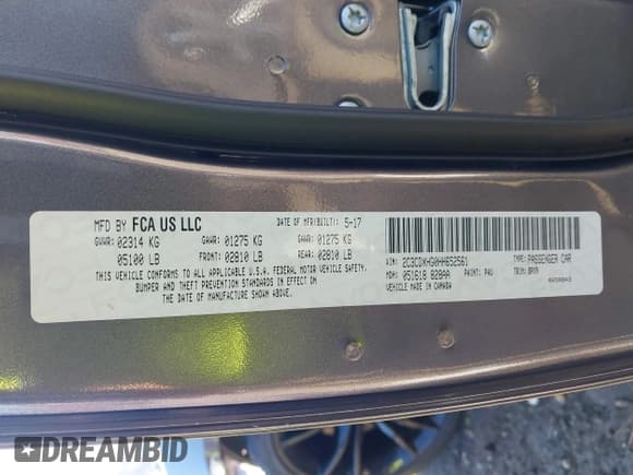 ✅ 2017 Dodge Charger SXT • VIN: 2C3CDXHG0HH652561 • Lot: 43648738. Wystawiony na IAAI z przebiegiem 96 835 mil. Bezpłatny archiwum sprzedaży aukcyjnych z USA i szczegółowy raport historii pojazdu na DreamBid. Zdjęcie 9.