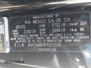 ✅ 2023 Kia Forte GT-Line • VIN: 3KPF54AD0PE612530 • Lot: 43182625. Wystawiony na IAAI z przebiegiem 28 780 mil. Bezpłatny archiwum sprzedaży aukcyjnych z USA i szczegółowy raport historii pojazdu na DreamBid. Zdjęcie 9.