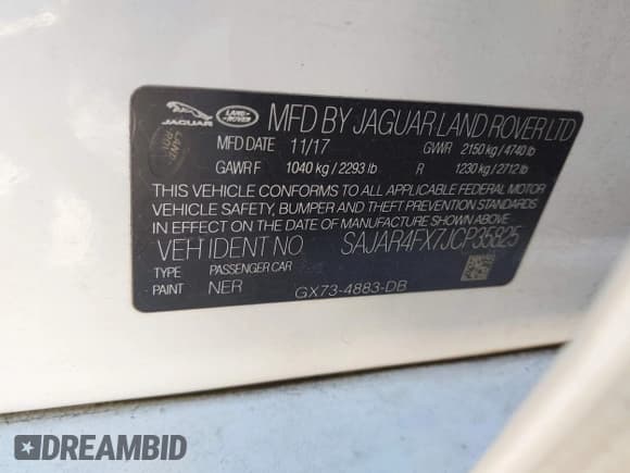 ✅ 2018 Jaguar XE 25t • VIN: SAJAR4FX7JCP35825 • Лот: 43260590. Опубликован ранее на IAAI с пробегом 119 980 миль. Бесплатный доступ к архиву аукционных продаж из США и подробный отчёт об истории автомобиля на DreamBid. Изображение 9.