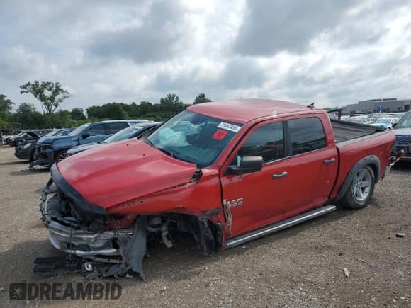 2015 Ram 1500 SLT with VIN 1C6RR7LG2FS633599, listed as a Copart auction lot 71047455 with Not provided miles and Salvage title. Bid and sale history available at DreamBid. Image 1.