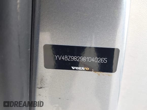 ✅ 2008 Volvo XC70 • VIN: YV4BZ982981040265 • Лот: 43360725. Опубликован ранее на IAAI с пробегом 157 402 миль. Бесплатный доступ к архиву аукционных продаж из США и подробный отчёт об истории автомобиля на DreamBid. Изображение 9.