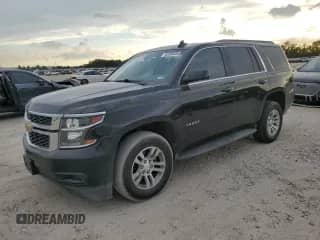 2018 Chevrolet Tahoe LS with VIN 1GNSCAKC7JR393867, listed as a Copart auction lot 82560285 with 118,166 mi miles and Clean title. Bid and sale history available at DreamBid. Image 1.