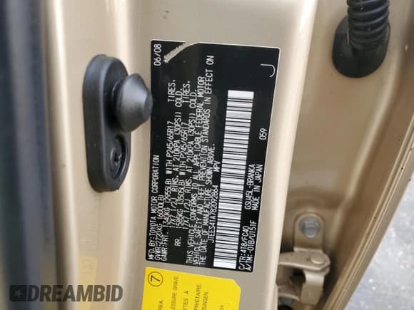 ✅ 2008 Toyota Highlander • VIN: JTEES41A782092864 • Lot: 92529905. Listed on Copart with 161,080 mi. Free auction sales archive from the USA and detailed vehicle history report at DreamBid. Image 14.