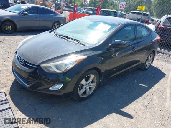 ✅ 2013 Hyundai Elantra GLS • VIN: 5NPDH4AE6DH424870 • Lot: 42788957. Listed on IAAI with 138,666 mi. Free auction sales archive from the USA and detailed vehicle history report at DreamBid. Image 2.