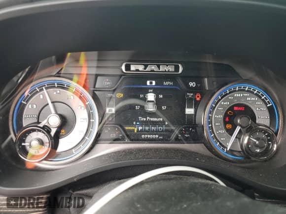 2021 Ram 1500 Limited with VIN 1C6SRFHT3MN557064, listed as a Copart auction lot 67364305 with 79,009 mi miles and Salvage title. Bid and sale history available at DreamBid. Image 9.