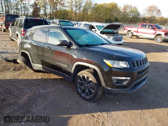 ✅ 2021 Jeep Compass 80th Anniversary • VIN: 3C4NJDEB0MT601065 • Lot: 40804626. Listed on IAAI with 47,373 mi. Free auction sales archive from the USA and detailed vehicle history report at DreamBid. Image 1.