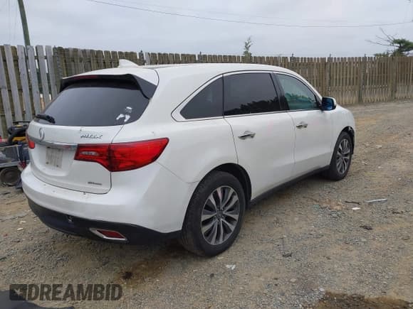 ✅ 2016 Acura MDX Technology • VIN: 5FRYD4H40GB054348 • Lot: 43021561. Listed on IAAI with 189,188 mi. Free auction sales archive from the USA and detailed vehicle history report at DreamBid. Image 4.