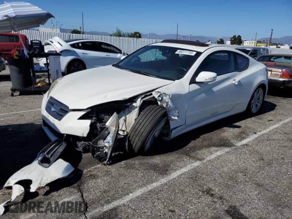 2010 Hyundai Genesis Coupe Track с VIN KMHHU6KH6AU011488, выставлен на аукционе Copart как лот 66511755 с пробегом 175 181 миль миль и Списание • Salvage title. История ставок и продаж доступна на DreamBid. Изображение 1.