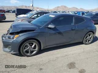 2019 Hyundai Veloster 2.0 with VIN KMHTG6AF4KU003232, listed as a Copart auction lot 73125544 with 83,823 mi miles and Salvage title. Bid and sale history available at DreamBid. Image 1.