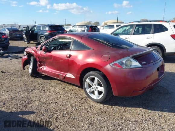 ✅ 2007 Mitsubishi Eclipse GS • VIN: 4A3AK24FX7E004995 • Lot: 43694889. Listed on IAAI with 190,798 mi. Free auction sales archive from the USA and detailed vehicle history report at DreamBid. Image 3.