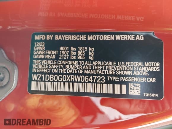 ✅ 2024 Toyota Supra 3.0 • VIN: WZ1DB0G0XRW064723 • Lot: 42343939. Listed on IAAI with 9,374 mi. Free auction sales archive from the USA and detailed vehicle history report at DreamBid. Image 9.
