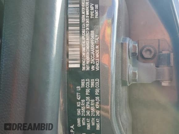 ✅ 2017 Jeep Renegade Sport • VIN: ZACCJAABXHPF04898 • Lot: 52637885. Listed on Copart with 147,198 mi. Free auction sales archive from the USA and detailed vehicle history report at DreamBid. Image 13.