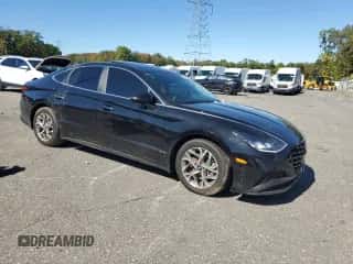 2022 Hyundai Sonata SEL z VIN KMHL14JA2NA218284, wystawiony jako Copart lot #84215795 z przebiegiem 27 672 mil mil oraz Czysty tytuł • Clean title. Historia ofert i sprzedaży dostępna na DreamBid. Obrazek 4.